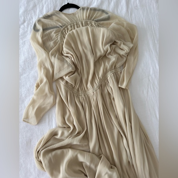 H&M chiffon flowy maternity Dress Oversized fits up to size Large or More! - Picture 4 of 11